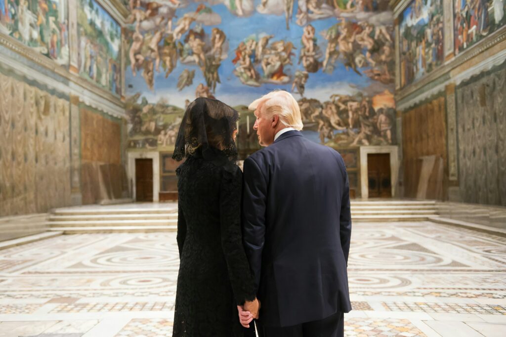 Melania und Donald Trump at the Vatican