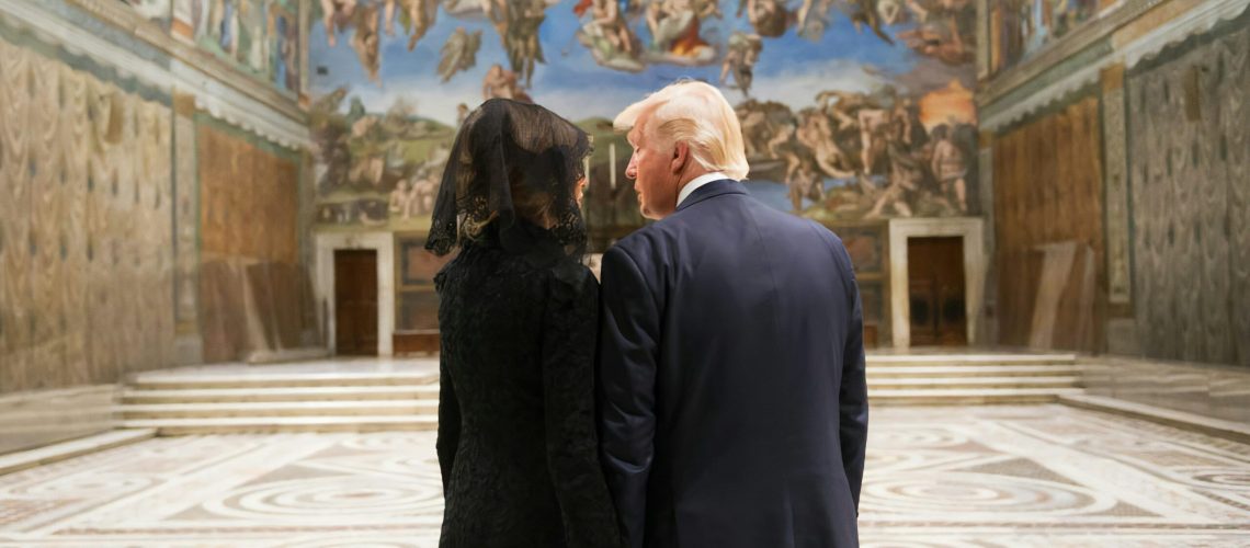 Melania und Donald Trump at the Vatican